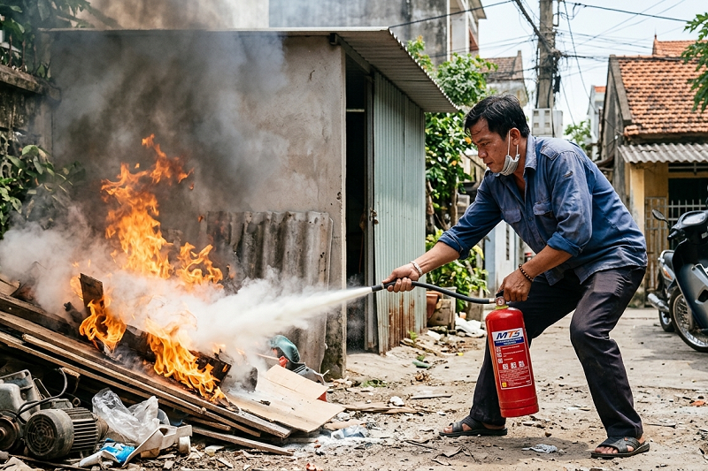 Những lưu ý quan trọng khi sử dụng và bảo quản bình chữa cháy