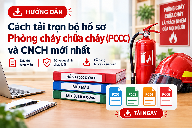 Cách tải trọn bộ hồ sơ Phòng cháy chữa cháy (PCCC) và CNCH mới nhất